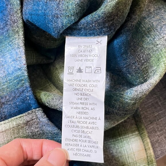 Pendleton Canyon 100% Virgin Wool Snap Button Western Shirt - Women's Size XS - Picture 5 of 10